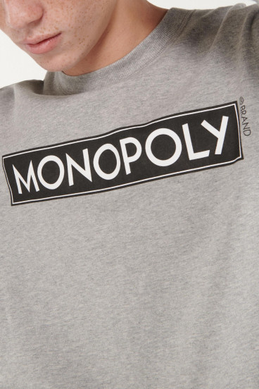 Buzo cuello redondo con estampado  Monopolio.