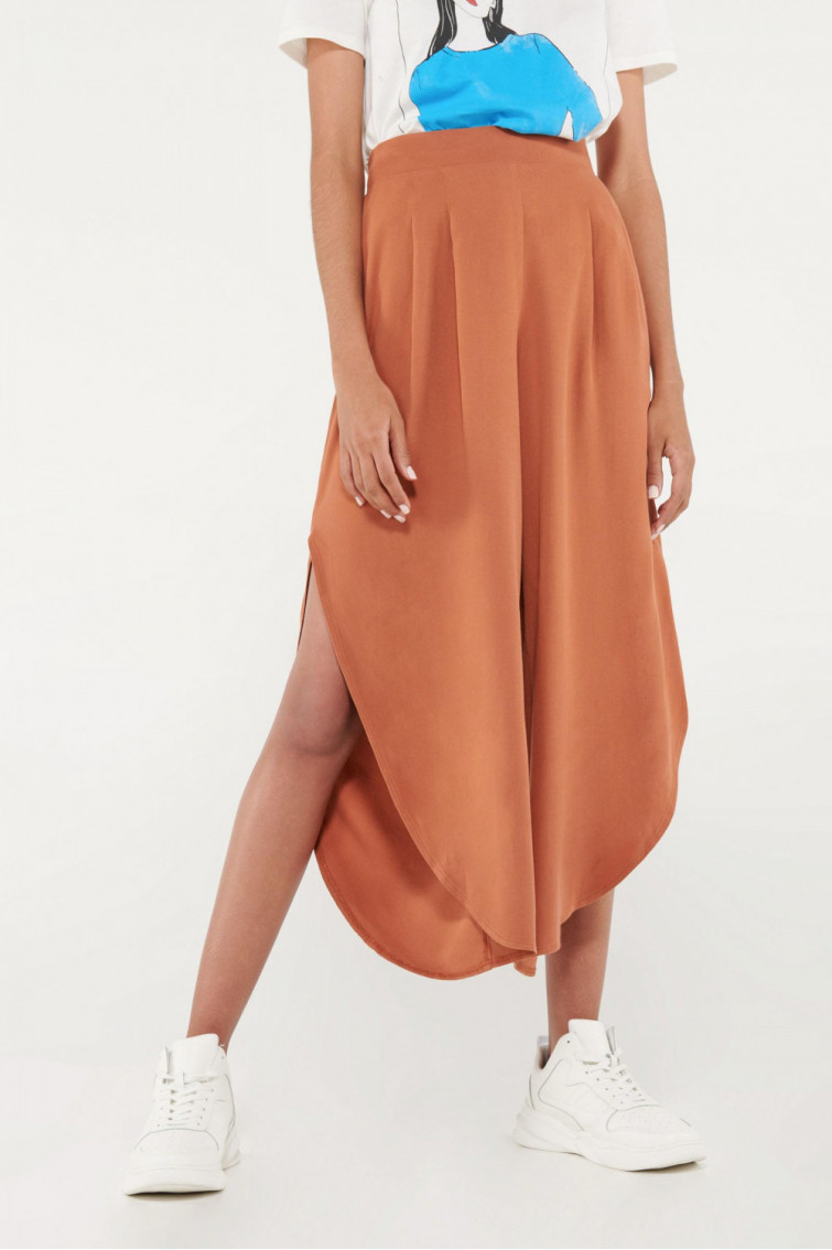 Pantalón culotte bota abierta