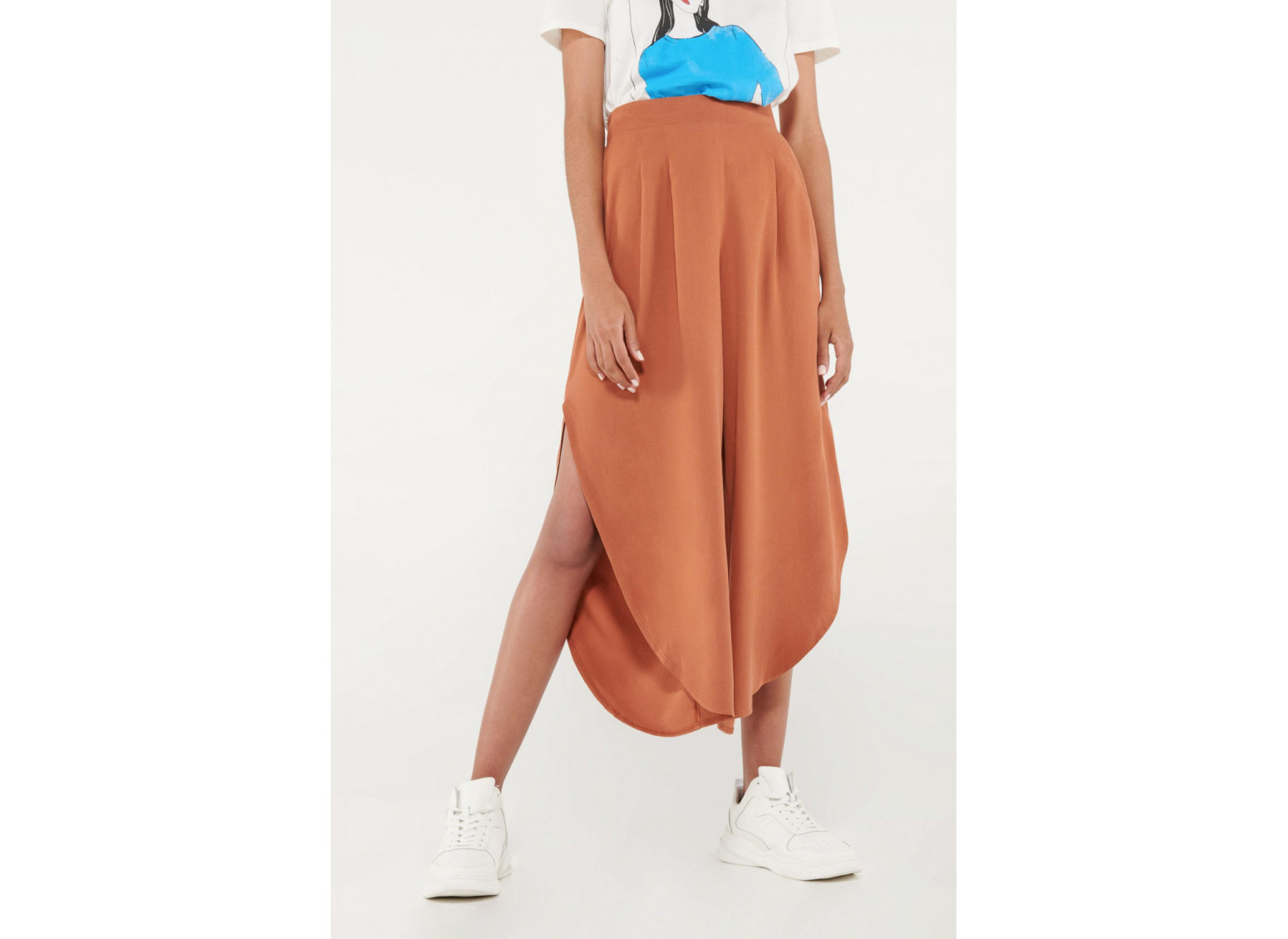 Pantalón culotte bota abierta