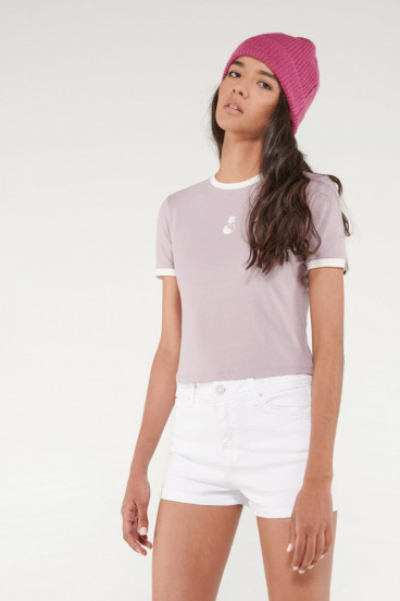 Short unicolor tiro alto