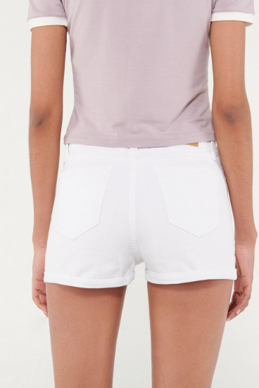 Short unicolor tiro alto