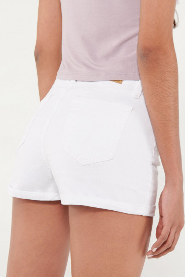 Short unicolor tiro alto