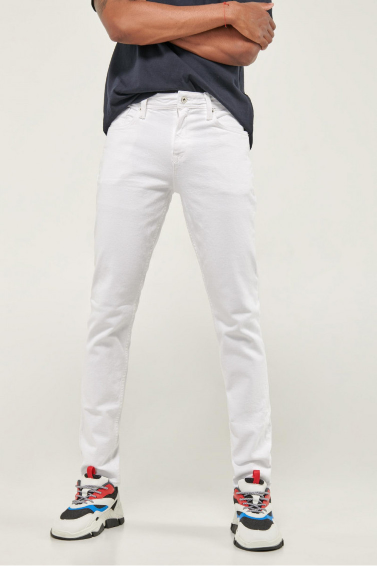 Pantalon unicolor slim
