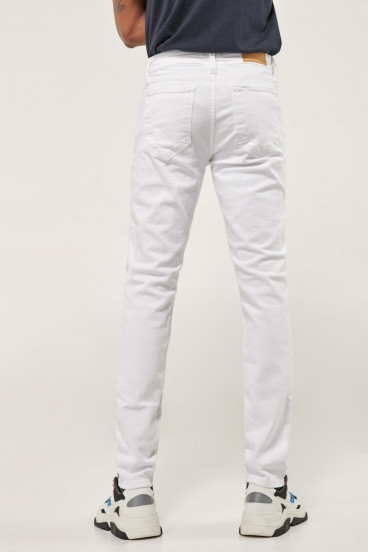 Pantalon unicolor slim