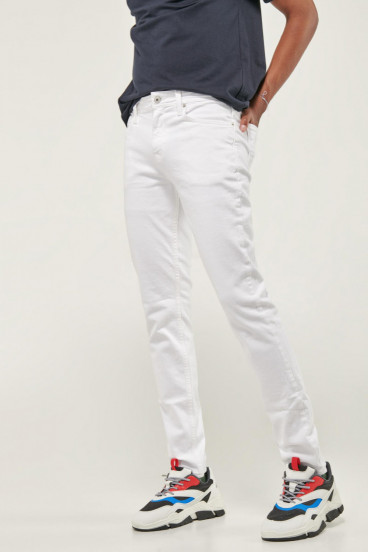 Pantalon unicolor slim