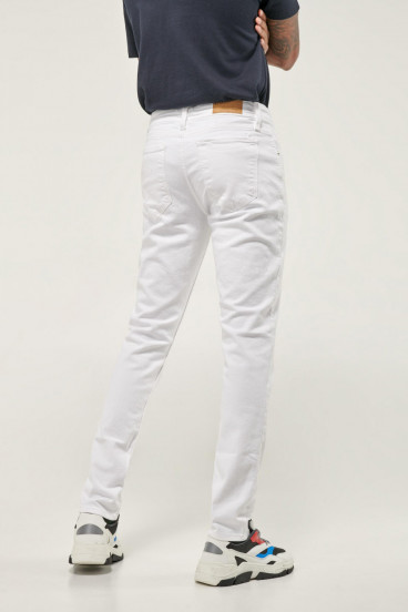 Pantalon unicolor slim