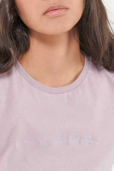 camiseta-cuello-redondo-manga-corta-con-estampado-loungewear