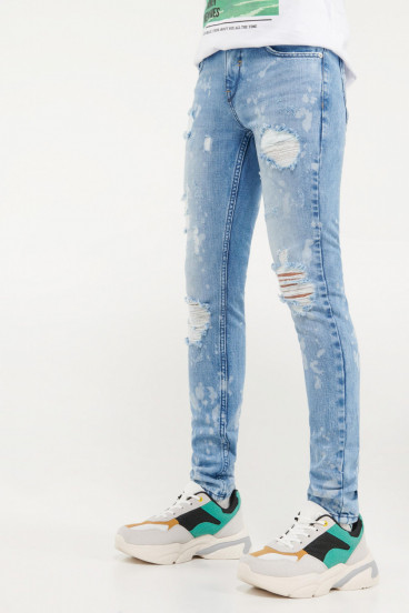 Jean skinny proceso lavado