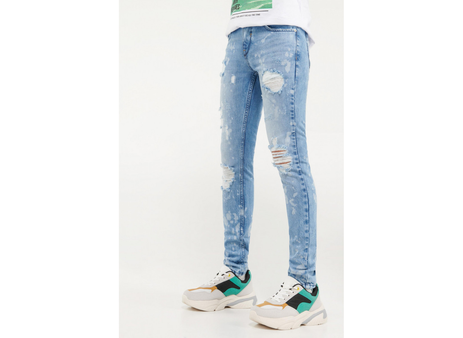 Jean skinny proceso lavado