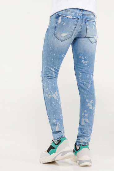 Jean skinny proceso lavado