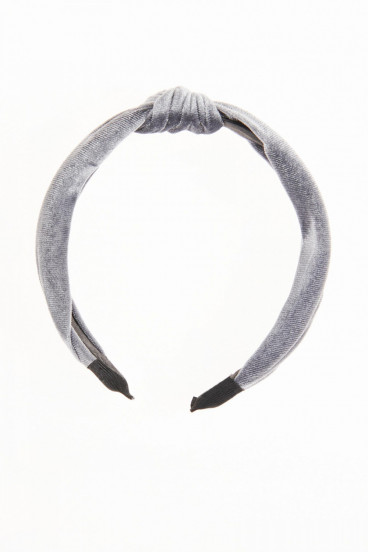 Diadema tela acabado brillante.