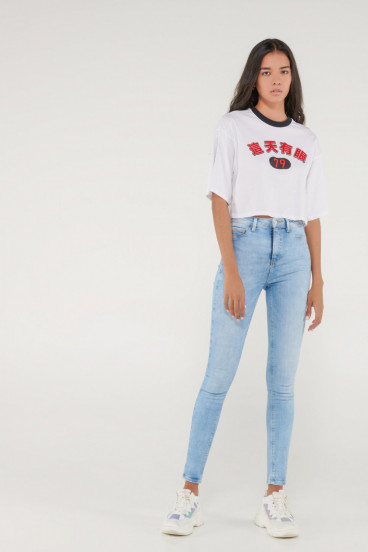 Camiseta manga corta estampado frente, young.