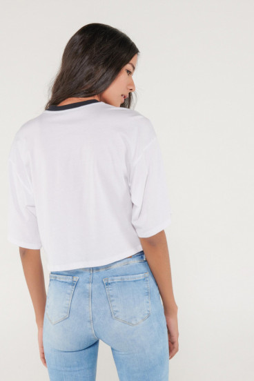 Camiseta manga corta estampado frente, young.