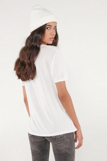 Camiseta básica manga corta estampada