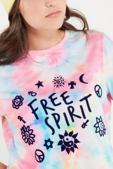 camiseta-manga-corta-tye-dye-con-estampado-en-frente