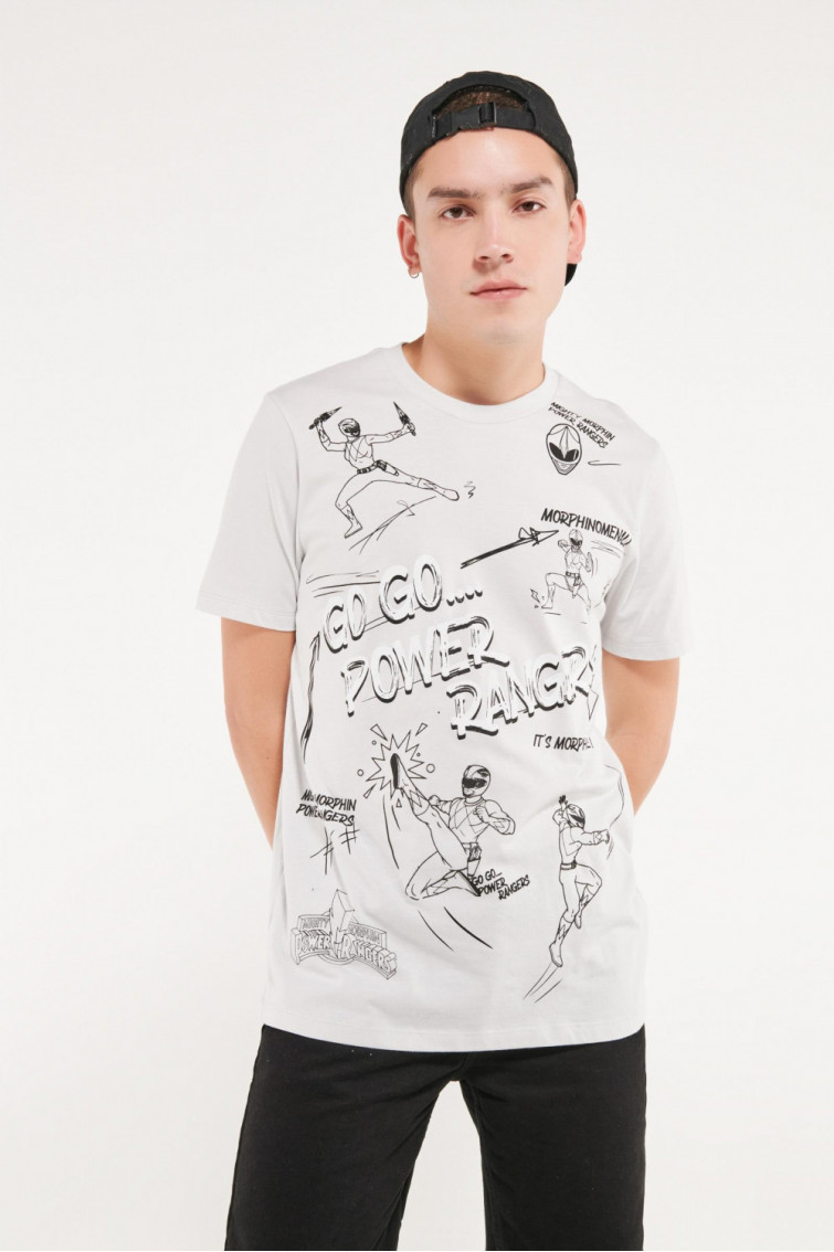 Camiseta manga corta, estampado  Power Rangers