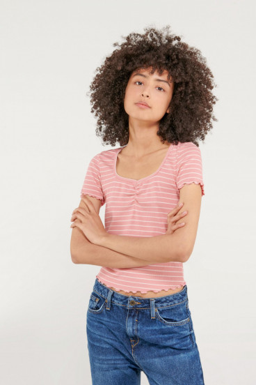 Camiseta cuello en V