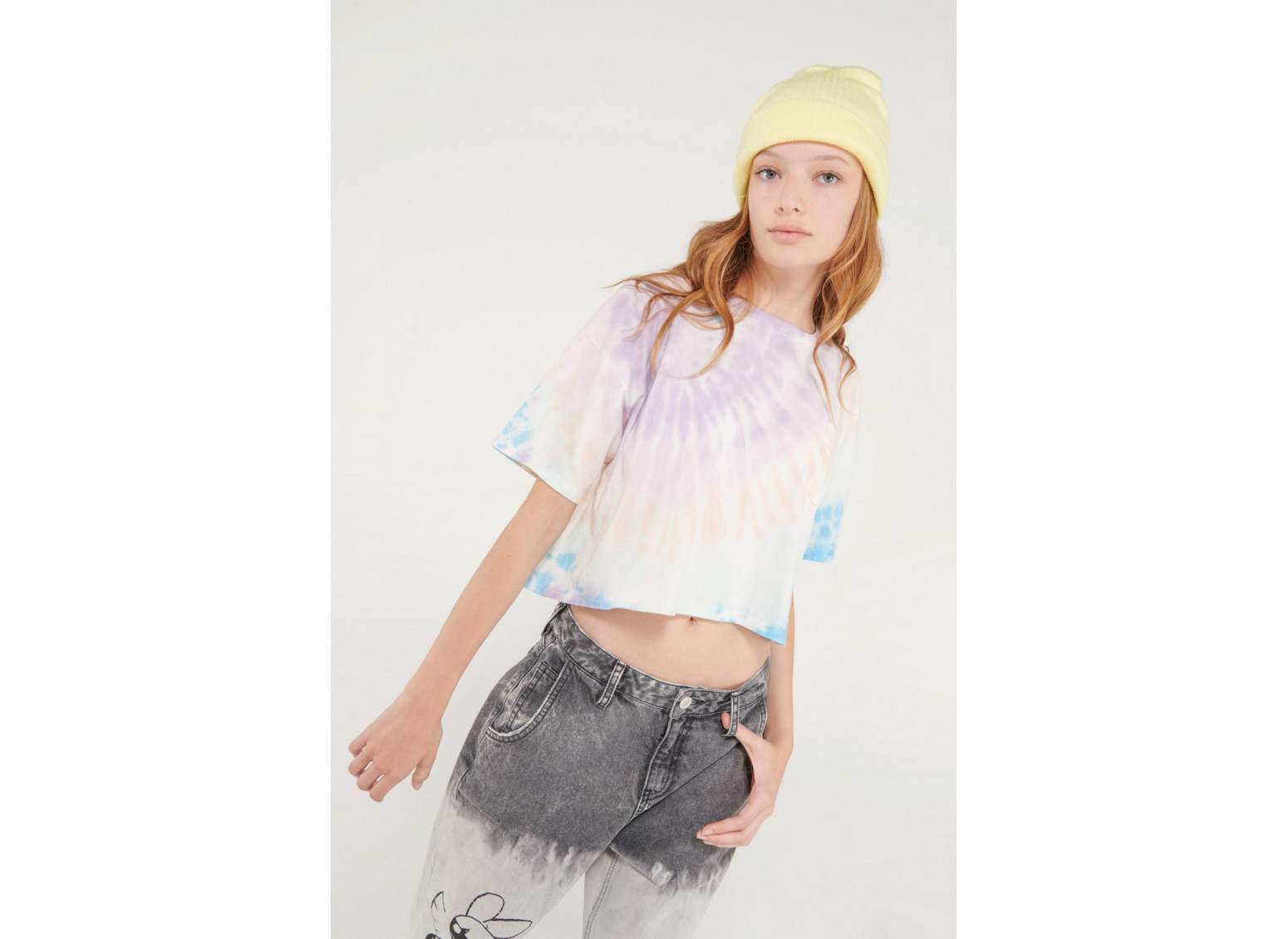 Camiseta chic manga corta tye dye.