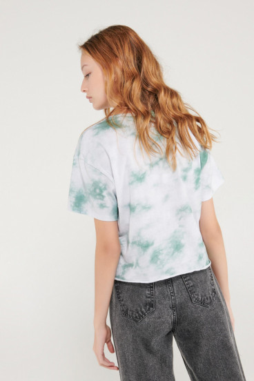 Camiseta manga corta y cuello redondo con estampado.