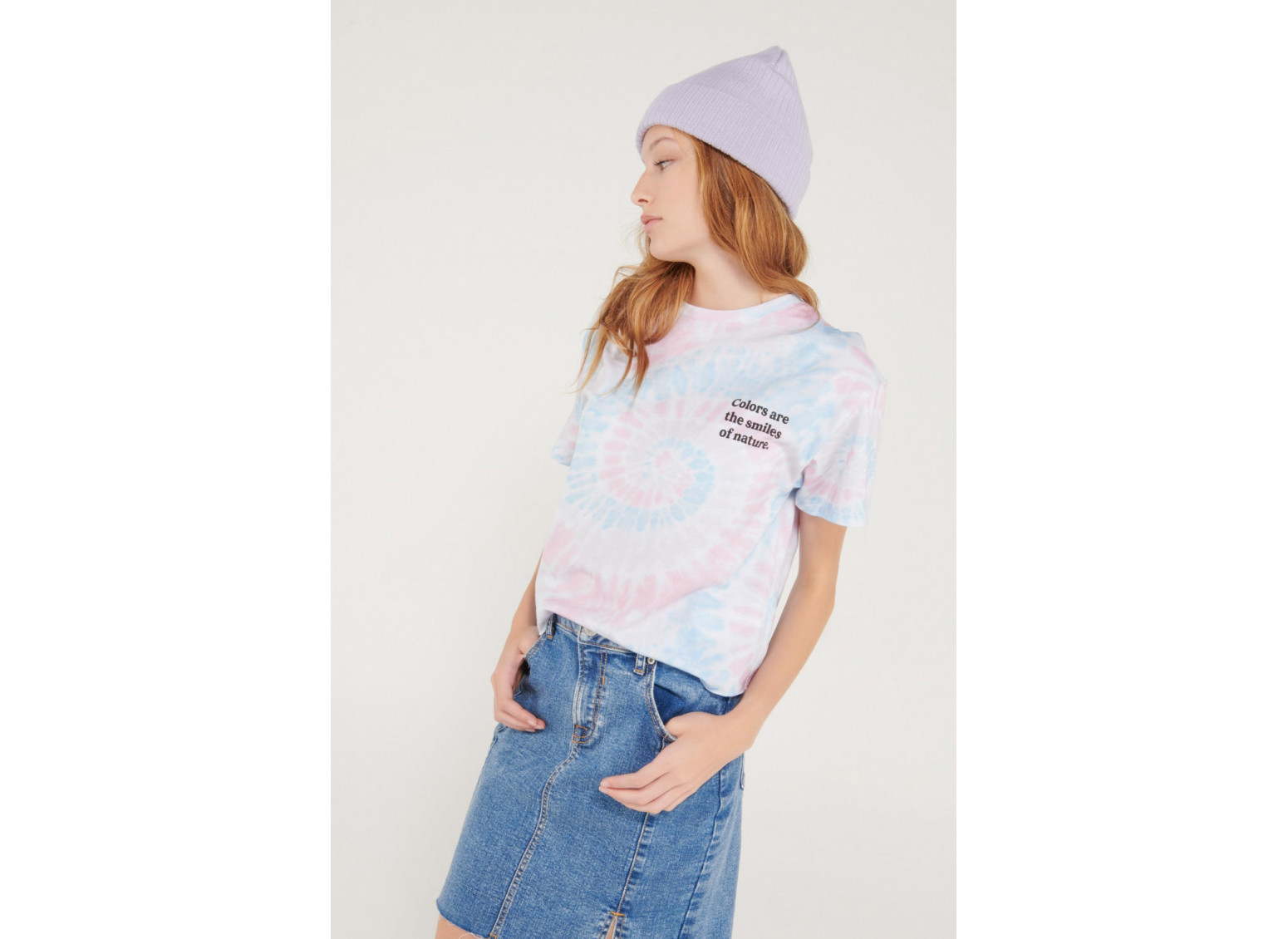 Camiseta manga corta y cuello redondo con estampado.