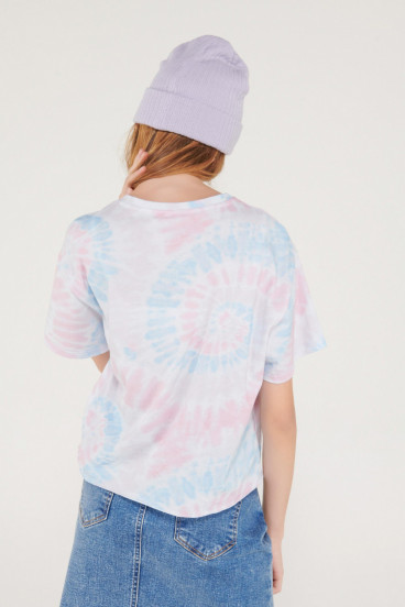Camiseta manga corta y cuello redondo con estampado.