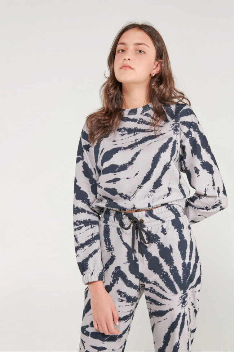 Buzo loungewear conjunto tye dye.