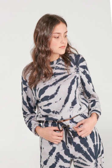 Buzo loungewear conjunto tye dye.