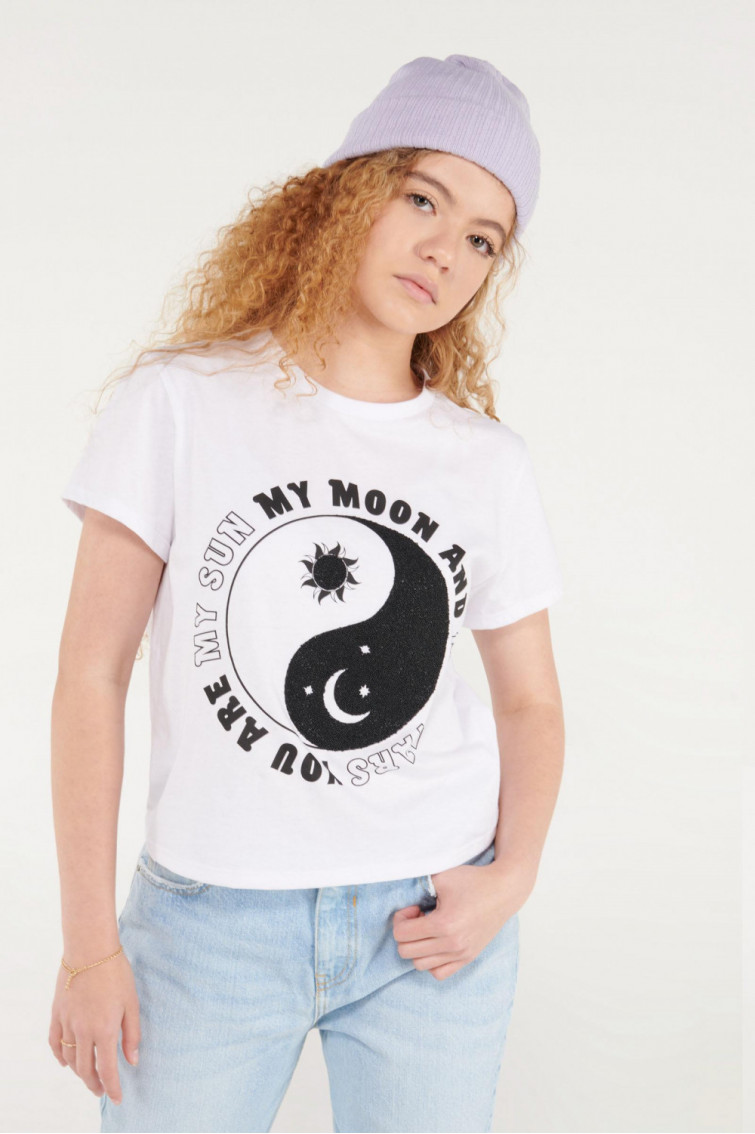 Camiseta manga corta con estampado