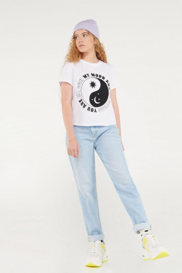 Camiseta manga corta con estampado