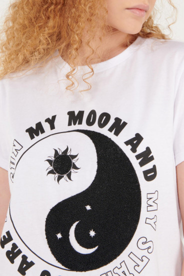 Camiseta manga corta con estampado