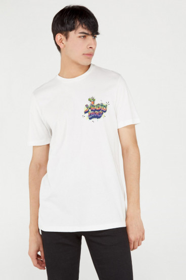 CAMISETA UNICOLOR ESTAMPADA