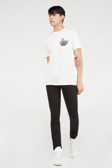 CAMISETA UNICOLOR ESTAMPADA