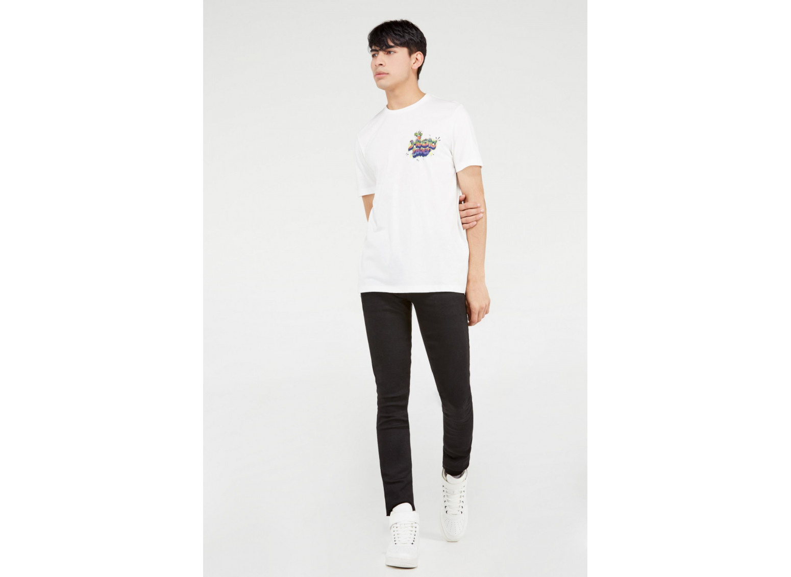 CAMISETA UNICOLOR ESTAMPADA