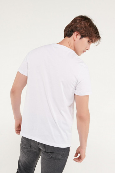 Camiseta básica manga corta con estampado