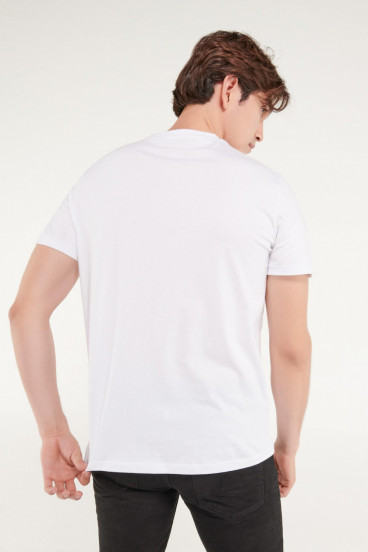 Camiseta básica manga corta con estampado