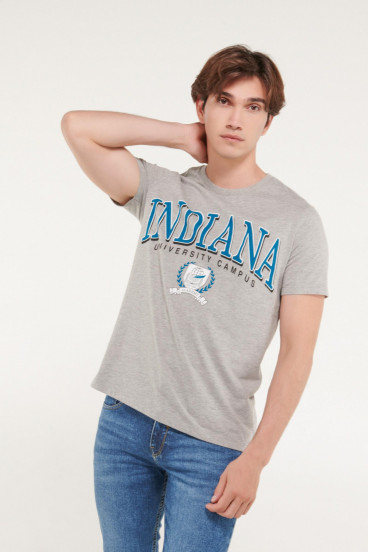 Camiseta manga corta estampada