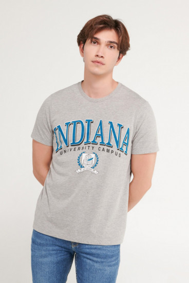 Camiseta manga corta estampada
