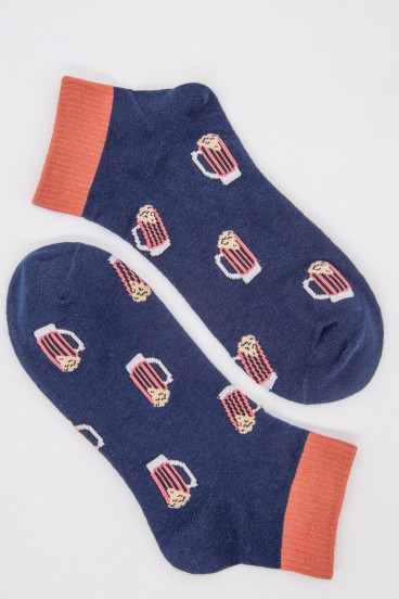 Medias cortas con motivo