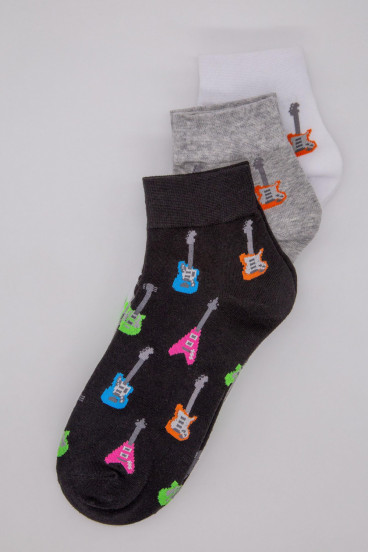 Medias cortas con motivo