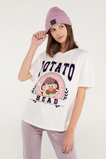 Camiseta manga corta estampada Señor Cara de Papa.