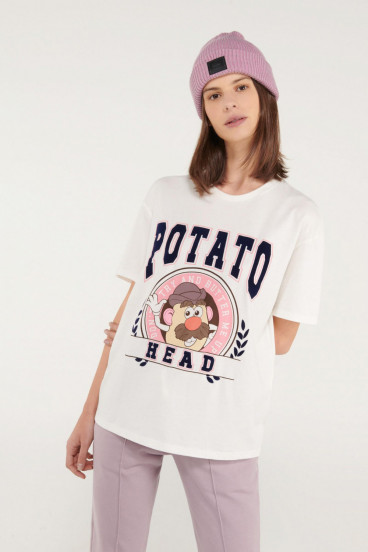 Camiseta manga corta estampada Señor Cara de Papa.
