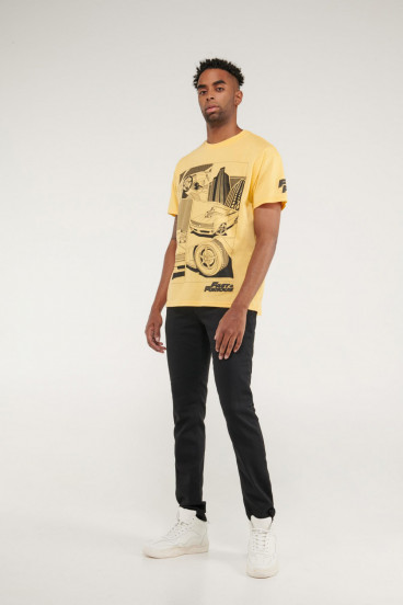 Camiseta manga corta estampado de Rápido y Furioso.