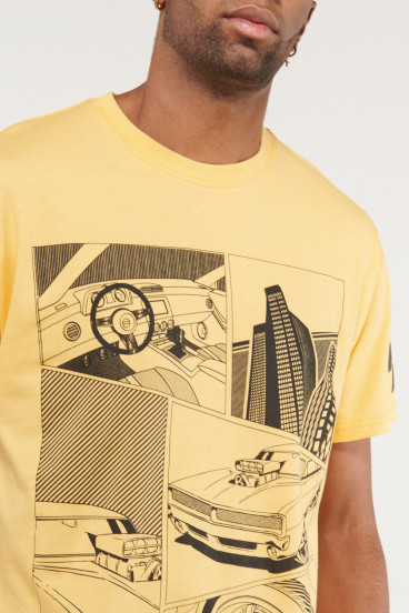 Camiseta manga corta estampado de Rápido y Furioso.
