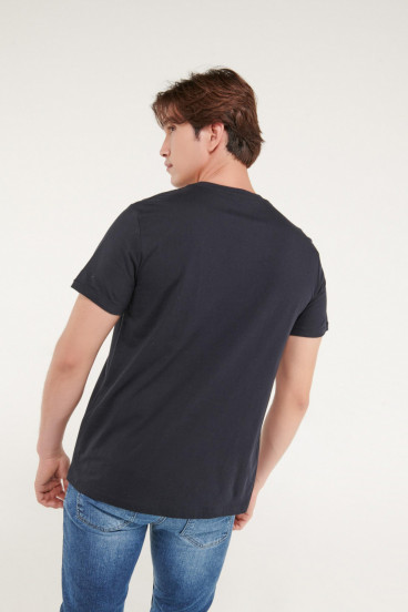 Camiseta manga corta estampado frente