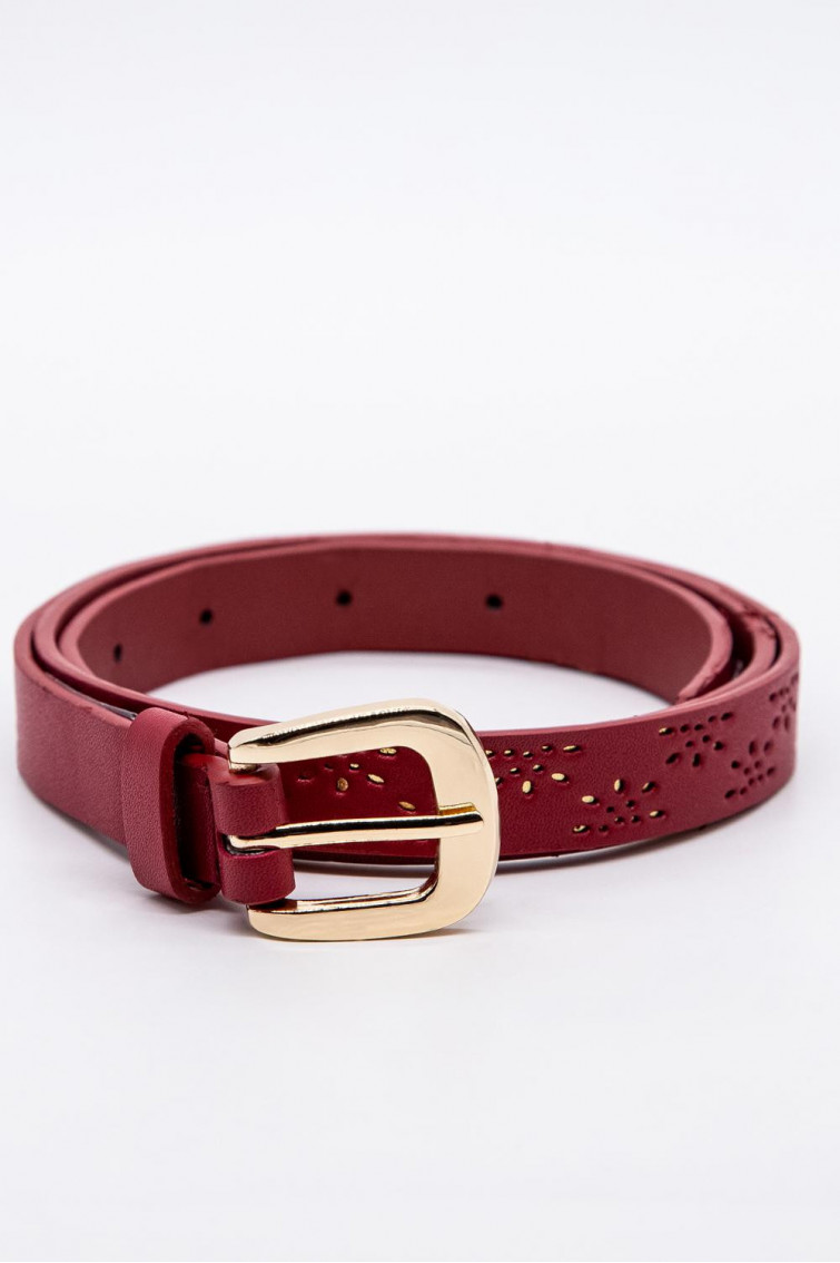 Cinturón hebilla metalica.