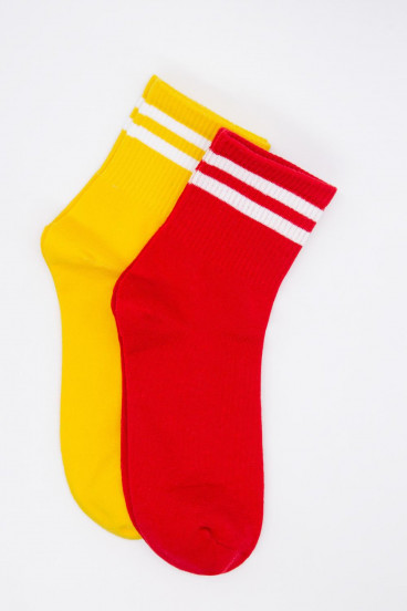 MEDIAS CORTAS A RAYAS