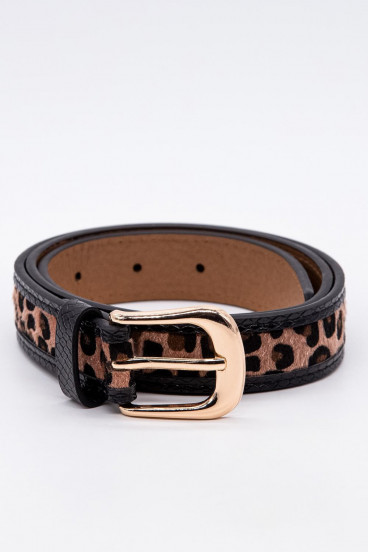 Cinturón animal print.