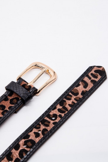 Cinturón animal print.