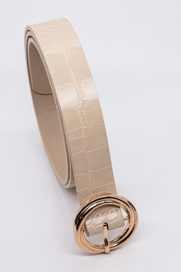 Cinturón hebilla metalica.