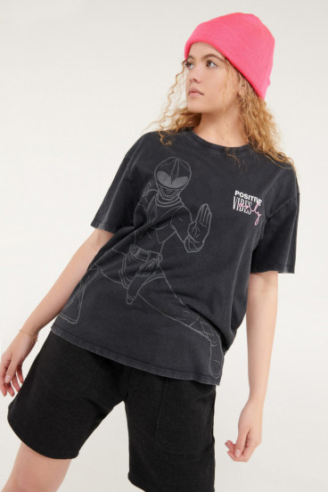 Camiseta manga corta estampada licencia Hasbro, Power Ranger.